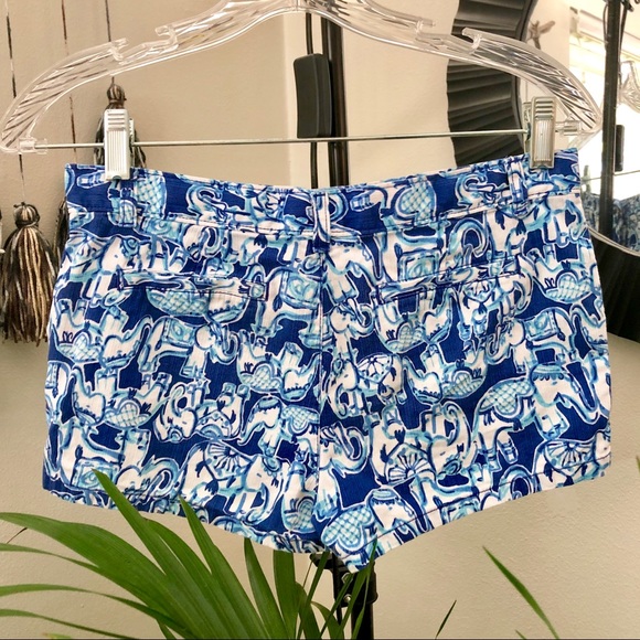 Lilly Pulitzer boho elephant shorts girls 14 - Picture 6 of 7